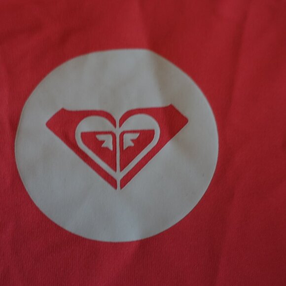 Roxy rashguard t-shirt tee swim swimwear peach short-sleeve S SM Small - Picture 3 of 10